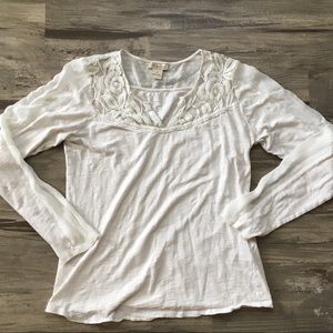 Lucky Brand Medium Long Sleeve V Neck Light Knit